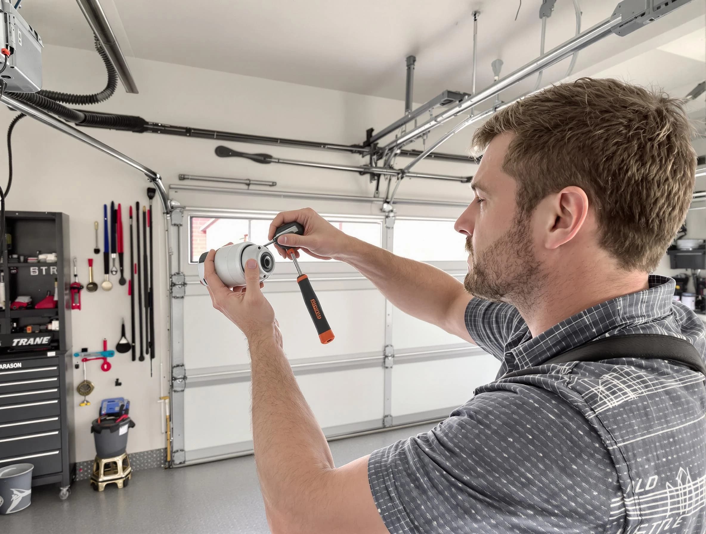 Garage door opener repair service by Harrison Garage Door Repair in Harrison