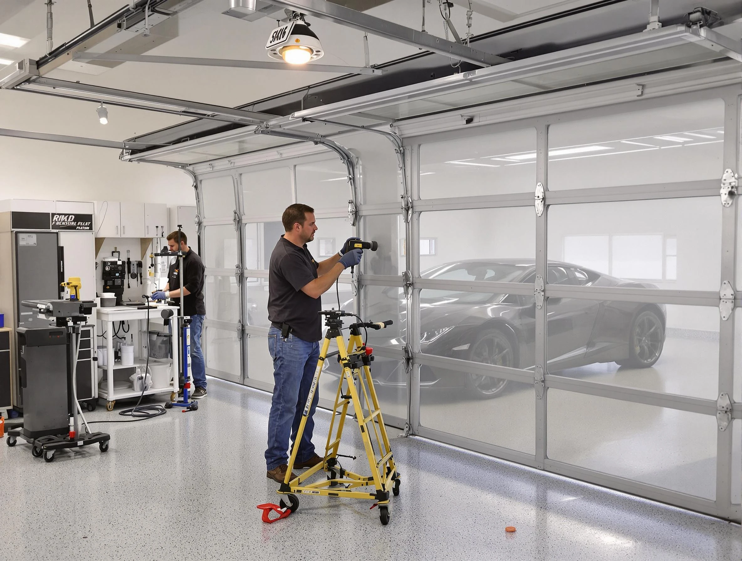 Garage Door Dents Repair in Harrison