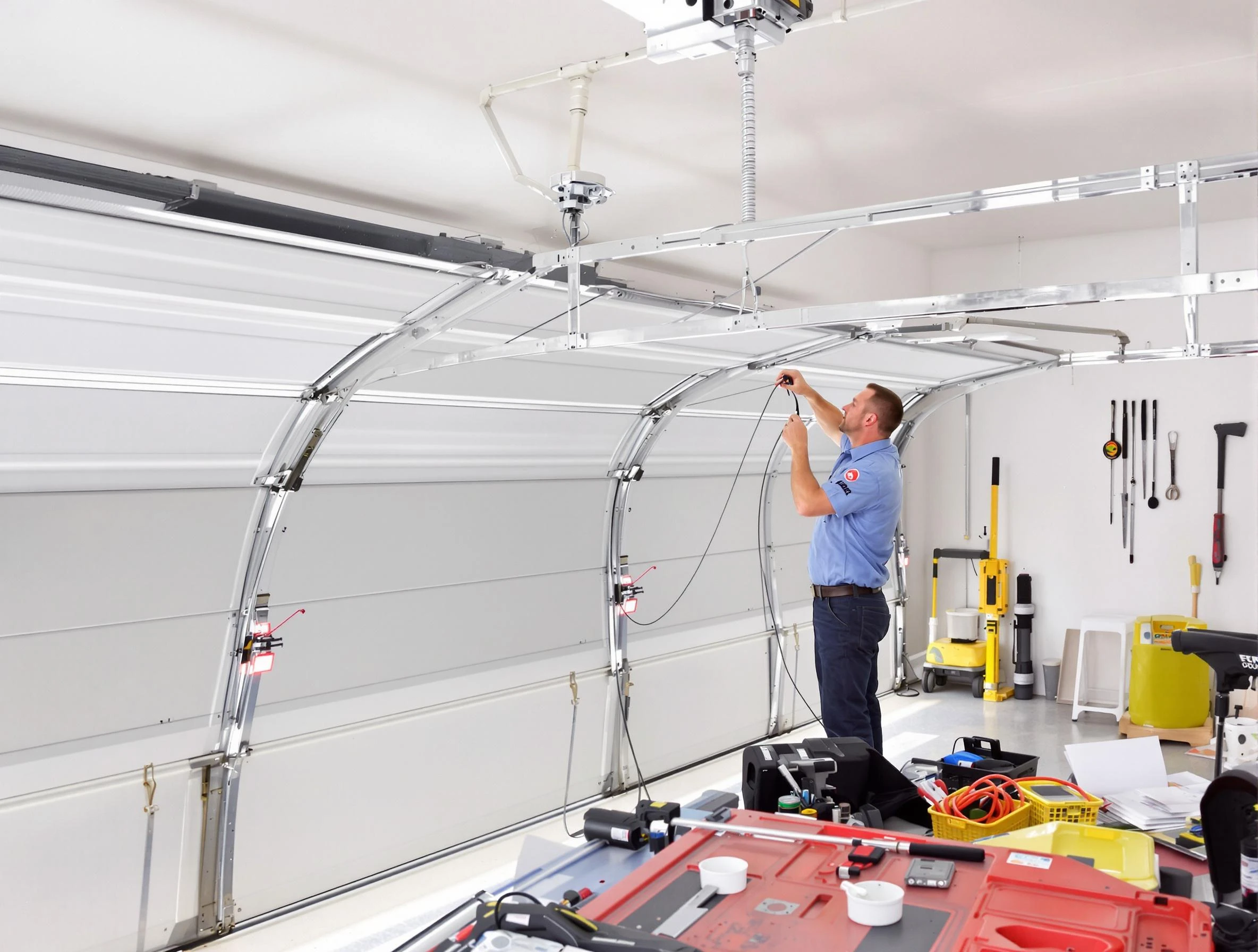 Garage door cable repair service by Harrison Garage Door Repair in Harrison