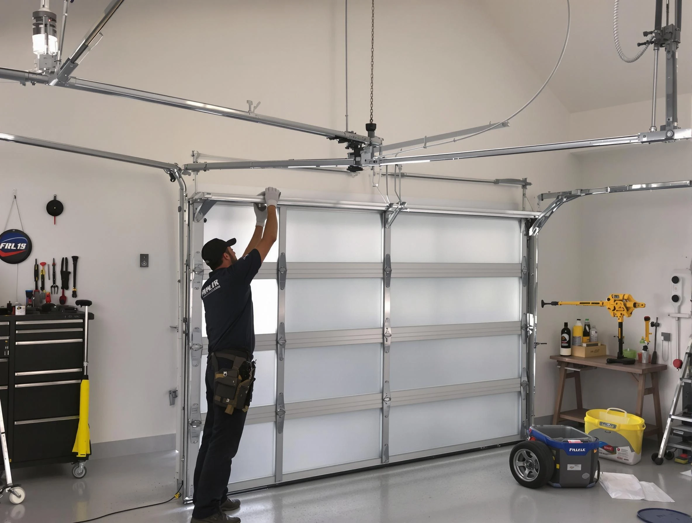 Harrison Garage Door Repair certified team performing precision garage door installation in Harrison