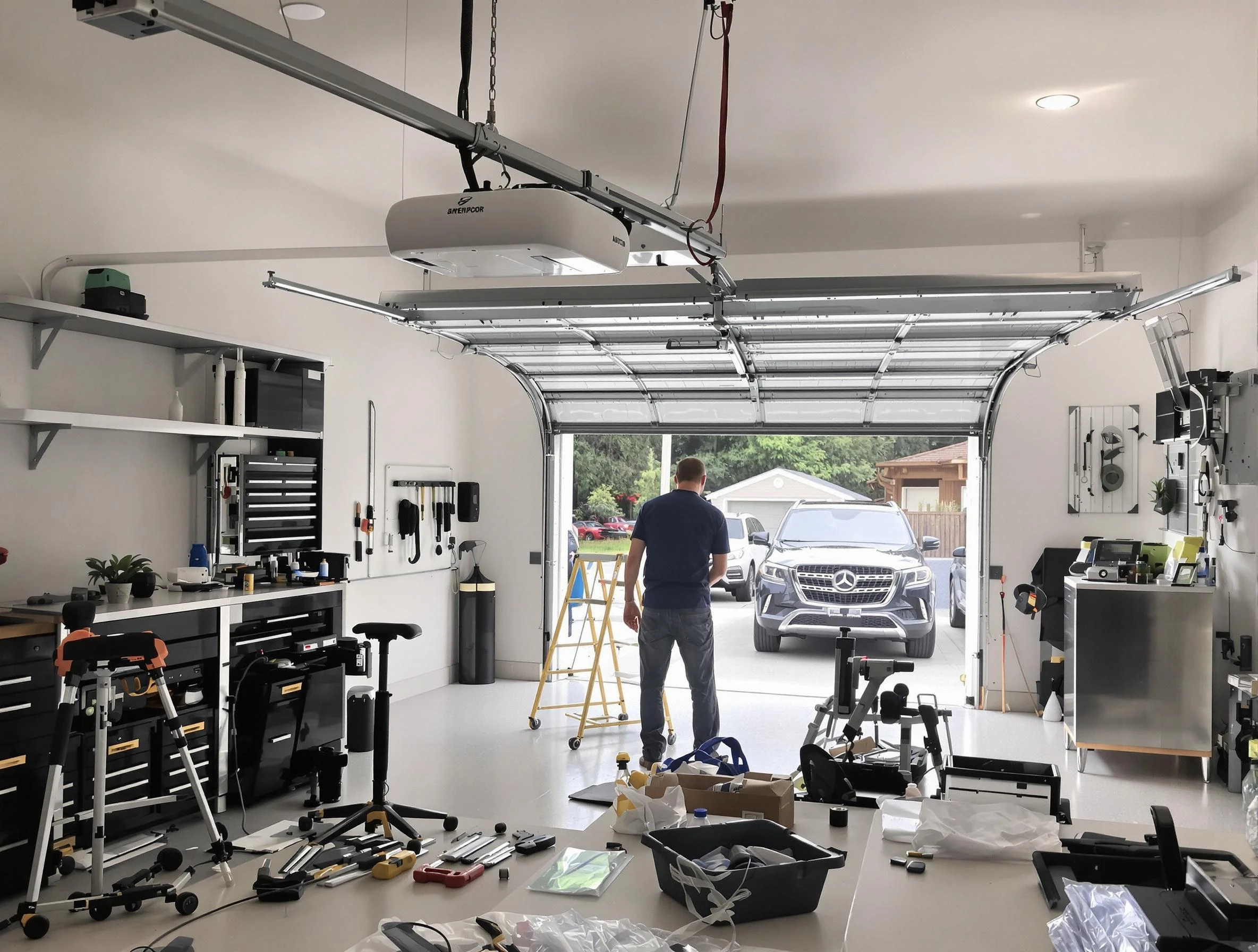 Garage door opener installation by Harrison Garage Door Repair in Harrison