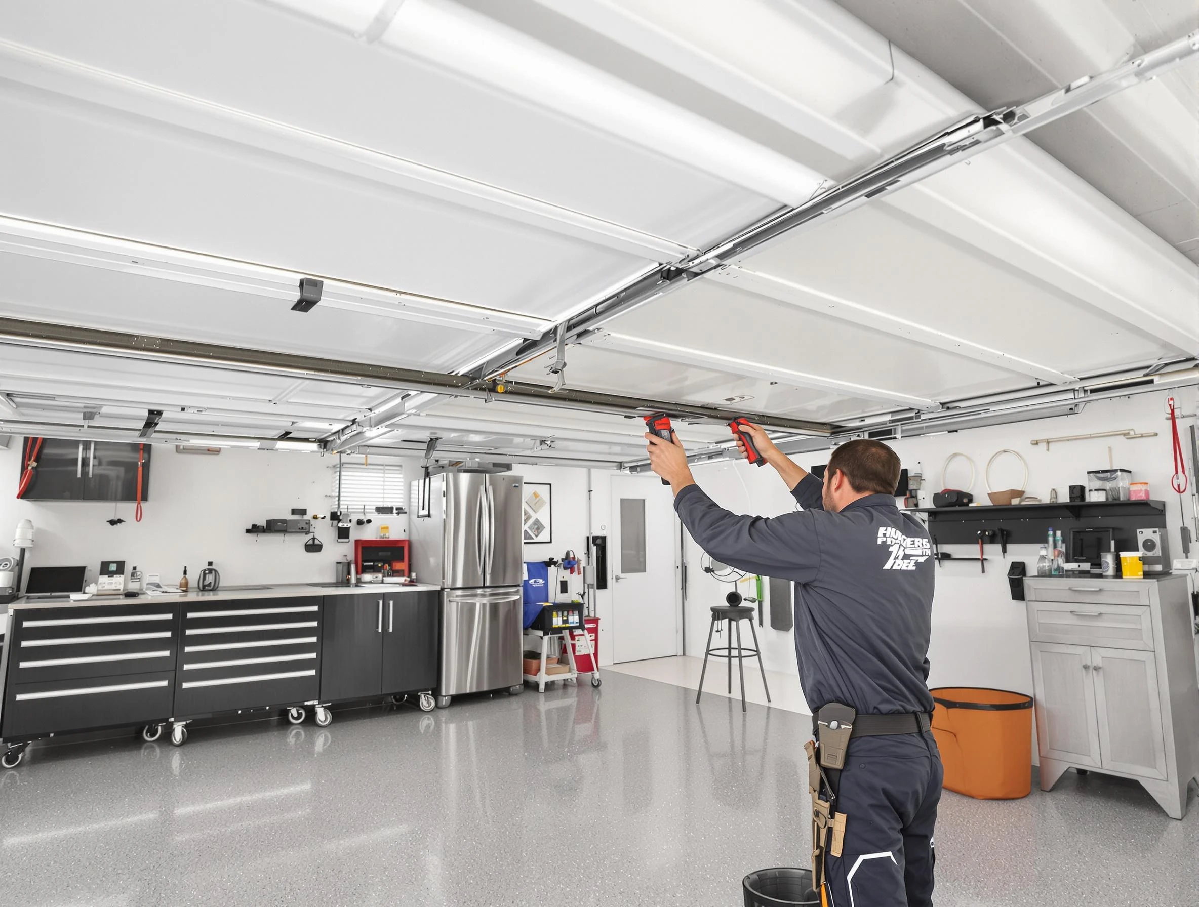 Overhead garage door repair service by Harrison Garage Door Repair in Harrison